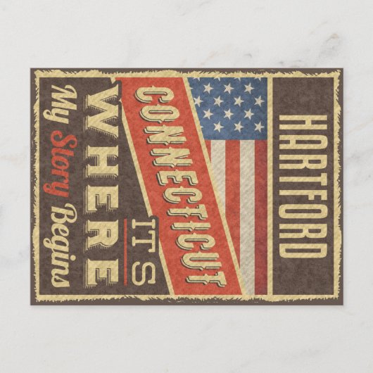 ハートフォードコネチカット ポストカード (正面)