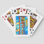 ハートフォードコネチカットCTのヴィンテージ旅行記念品 トランプ (裏面)