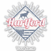 ハートフォードシティコネチカット統一された州USA シール (正面)