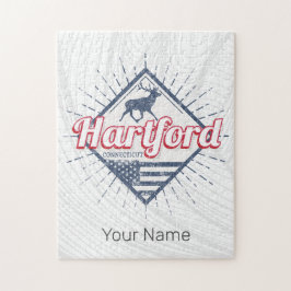 ハートフォードシティコネチカット統一された州USA ジグソーパズル