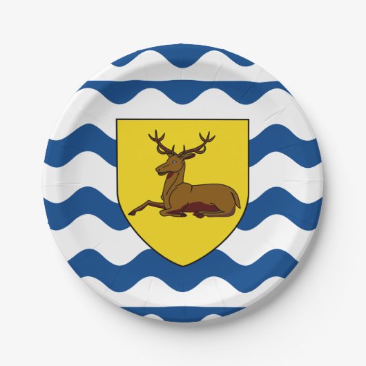 ハートフォードシャー州旗紙プレート ペーパープレート (正面)