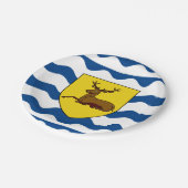 ハートフォードシャー州旗紙プレート ペーパープレート (アングル)