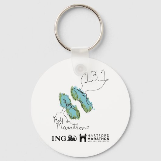 ハートフォードハーフマラソン:シューズ キーホルダー (正面)