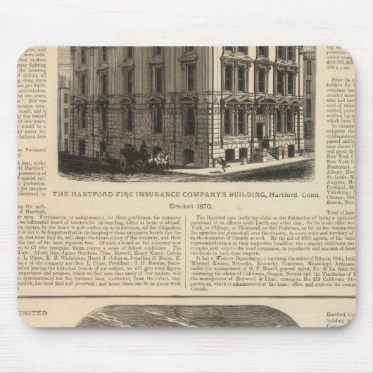 ハートフォード火災保険会社 マウスパッド (正面)