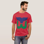 ハートフォード・ウォーラーズ 復古デザイン Tシャツ (正面フル)