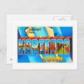 ハートフォード コネチカット州 CT ヴィンテージ トラベル 土産 ポストカード (正面/裏面)