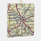 ハートフォードKYヴィンテージの地図 セラミックオーナメント (右)