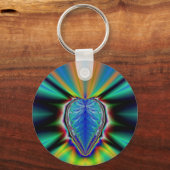 ハートフラクタル キーホルダー (正面)