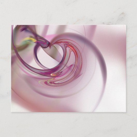 ハートフラクタル ポストカード (正面)