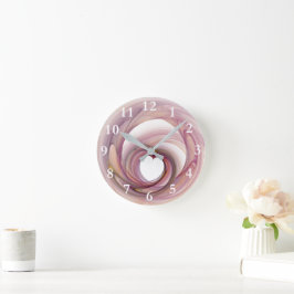ハートフラクタル ラウンド壁時計