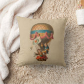 ハートフラグ熱気球 クッション (ブランケット)