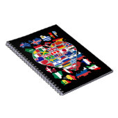 ハートフラッグズオブザワールドカントリー旅行 ノートブック (右側)