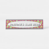 ハートフラワーズバイケネス・ヨンチ デスクネームプレート (正面)