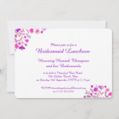 ハートフラワーブーケアートブライダルブランチ 招待状 (裏面)