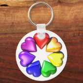 ハートフラワー キーホルダー (正面)