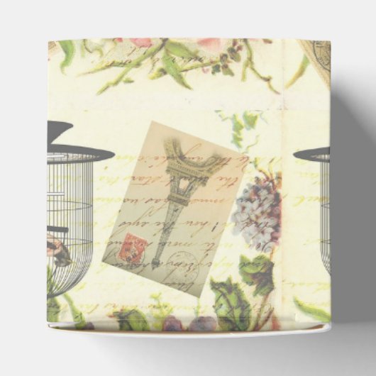 ハートフランスのテーマヴィンテージパリスフェイスボックス フェイバーボックス (上部)