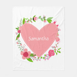 ハートフリースブランケットの名前 フリースブランケット