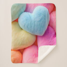 ハートフリースブランケット シェルパブランケット