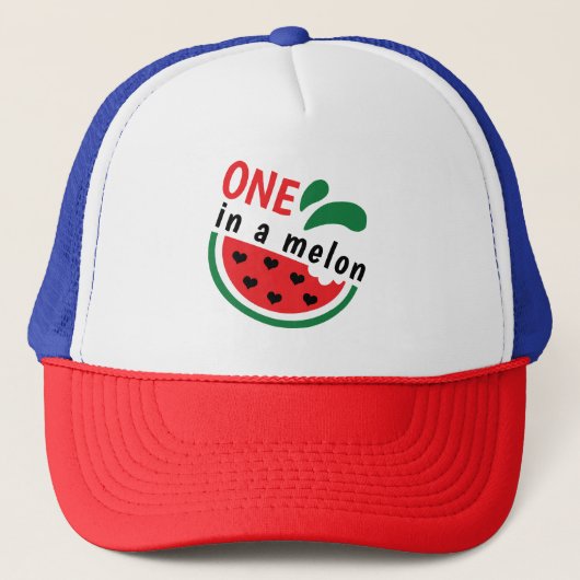 ハートフルすいか ONE in a Melon キャップ (正面)