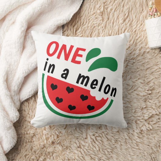 ハートフルすいか ONE in a Melon クッション (ブランケット)