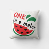 ハートフルすいか ONE in a Melon クッション (正面)