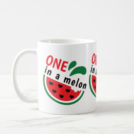 ハートフルすいか ONE in a Melon コーヒーマグカップ (左)