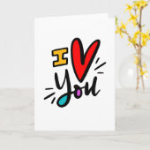 ハートフルなあなたへ、手描きの文字 カード (黄色い花)