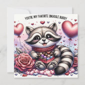 ハートフルなチョコレートボックスのラッコのバレンタインカード シーズンカード (正面)