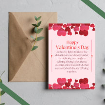 ハートフルなバレンタインカード