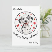 ハートフルなバレンタインカード ダルメシアン シーズンカード (スタンド正面)