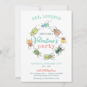 ハートフルなバレンタインデーパーティーのお知らせ 招待状 (正面)