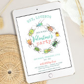 ハートフルなバレンタインデーパーティーのお誘い 招待状