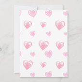 ハートフルなバレンタインベイビーシャワー 招待状 (裏面)