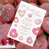 ハートフルなバレンタイン ドーナツ 招待状