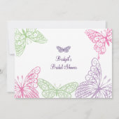 ハートフルなブライダルシャワーの招待状 招待状 (裏面)