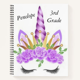 ハートフルなユニコーンの子供用ノートブック ノートブック