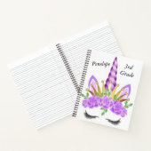 ハートフルなユニコーンの子供用ノートブック ノートブック (内部)