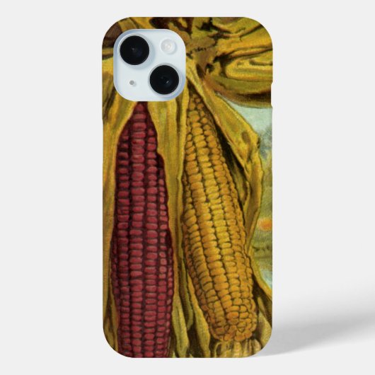ハートフルな感謝祭; インドのトウモロコシと干し草の山 Case-Mate iPhoneケース (裏面)