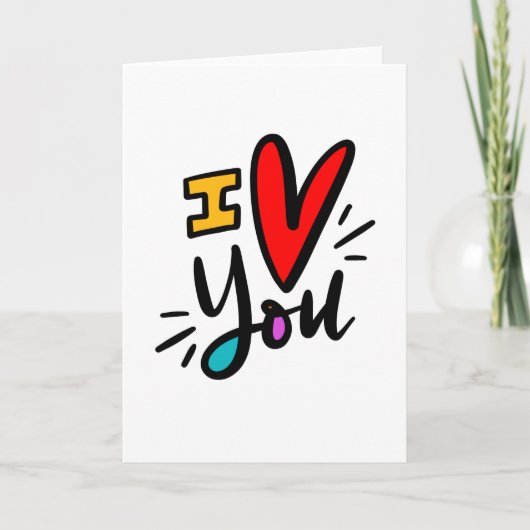 ハートフルな手描きカード カード (正面)