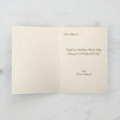 ハートフルな sentiments ヴィンテージスタイルの天使 カード (内部)