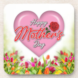 ハートフルエレガントマザーズデイデザイン コースター