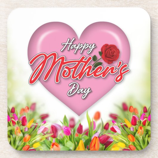 ハートフルエレガントマザーズデイデザイン コースター (正面)