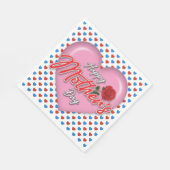 ハートフルエレガントマザーズデイデザイン スタンダードランチョンナプキン (角)