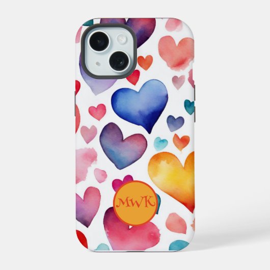 ハートフルハーモニー携帯ケース iPhone 15ケース (裏面)