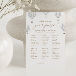 ハートフルバルーンシャワー　あなたの鞄の中身ゲーム 招待状