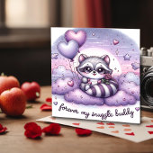 ハートフルバルーンハチワレバレンタインカード シーズンカード