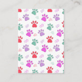 ハートフルバレンタイン クラスの子供の日 ペット犬の写真 ノートカード (裏面)