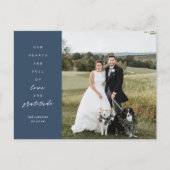 ハートフルフォトウェディングサンキュー ポストカード (正面)