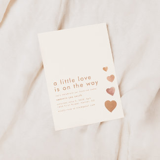 ハートフルベイビーシャワーパーティー「愛の予感」 招待状