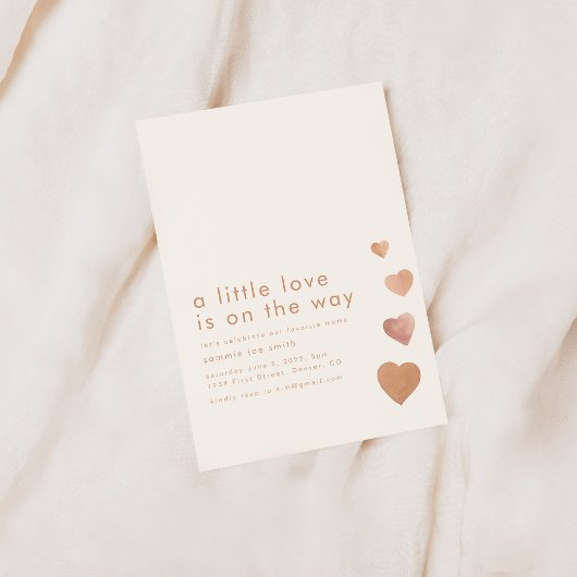 ハートフルベイビーシャワーパーティー「愛の予感」 招待状